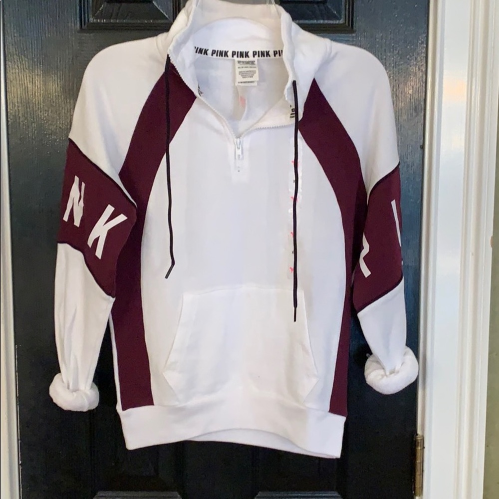 New PINK Victoria’s Secret white pullover XS